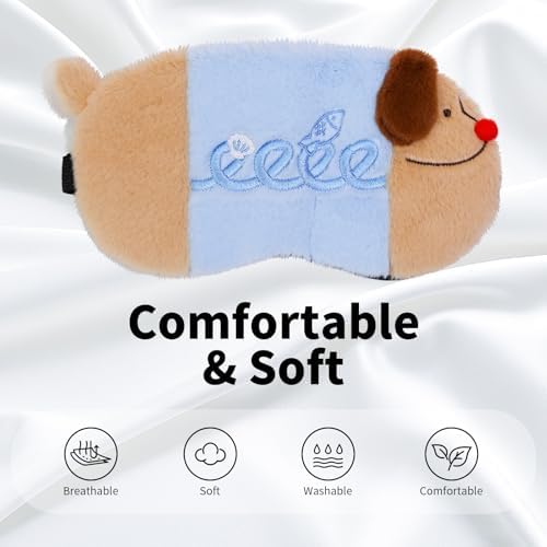 PERFECTSIGHT Sleep Eye Masks, Cute Sleep Eye Cover Lightweight Adjustable Eyeshade Mask Cover for Women Men Sleep Travel Nap, Fish Dachshund - Image 3
