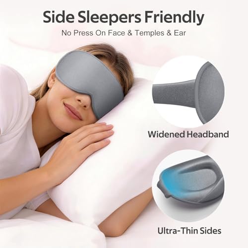 Sleep Mask for Men Women - 100% Blackout Eye Masks for Sleep - Image 4