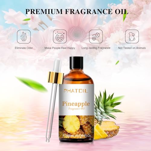 PHATOIL Pineapple Fragrance Oil for Diffuser Aromatherapy 3.38FL.OZ - Image 3