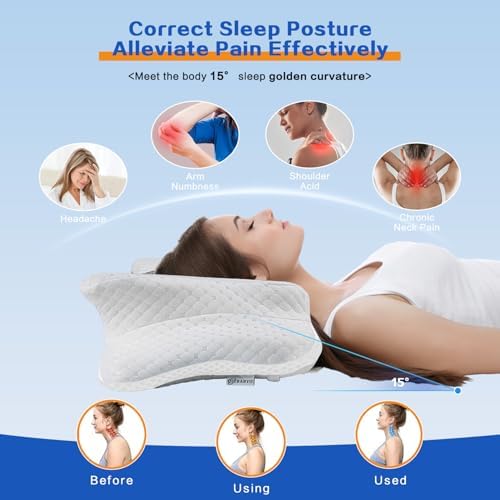 Pain Relief Cervical Pillow for Neck Support, Adjustable Ergonomic Pillow - Image 4