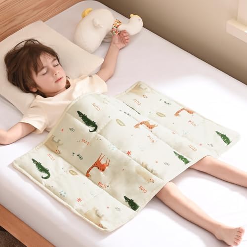 anfie Weighted Lap Pad 2 Pounds, Weighted Blanket(20"*30") Cooling Blanket for Resting,Weighted Throw Blanket for Travel Indoor Outdoor (Beige Animal) by anfie