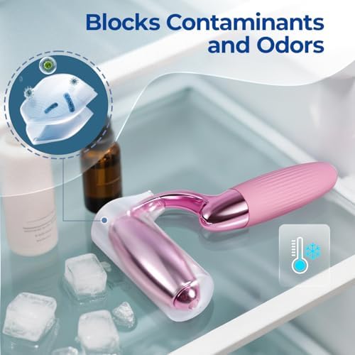 MORGLES Ice Roller for Face, Professional Face Roller Cryotherapy Tool to Reduce Puffiness, Redness & Headaches, Tighten Skin and Improve Lymphatic Drainage with Ergonomic Handle (Pink) - Image 5