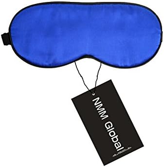 100% Natural Silk Sleep Eye Mask Kids, Cute Night Sleeping Mask with Adjustable Elastic Strap for Newborn (Baby Blue Small) - Image 2