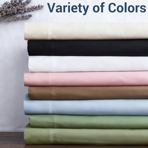 King Flat Sheet Only, 1 Pack White Top Bed Sheets, Soft Breathable Brushed Microfiber Color-Coded Hem Threads, 105x102 - Image 5