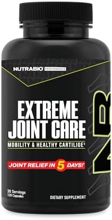 NutraBio Extreme Joint Care - Joint Support Supplement - Joint Health Supplement, Supports Joints, Mobility, and Cartilage - 120 Capsules by NutraBio