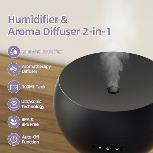 Essential Oil Diffuser,Cool Mist Humidifier with 2 Modes, Auto-Off Function - Image 2