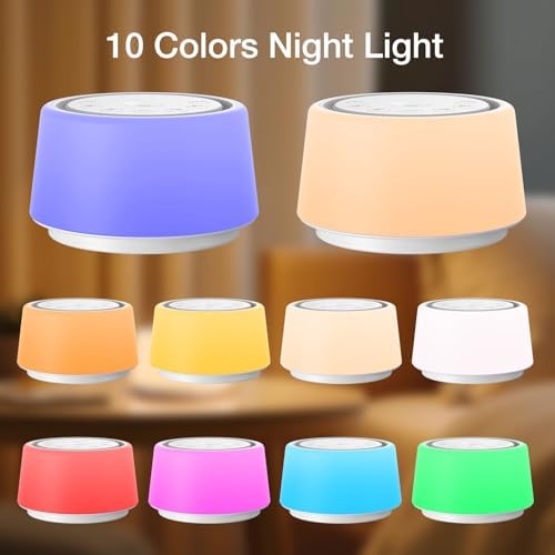 LEICEX White Noise Sound Machine | Sound Machine for Baby Rechargeable | 30 Soothing Sounds | 10 Colors Night Light | White Noise Machine for Sleep Baby Adults Portable Sound Machine for Home Travel - Image 7