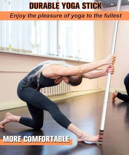 Queension 5ft Yoga Stick Adjustable Stretching Bar for Mobility & Balance - Image 7