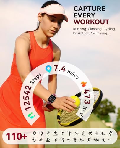 Smart Watch for Women Men- Answer/Make Call, 2025 IP68 Waterproof Fitness Step Sleep Tracker Watch with Monitor Activity Counter Smartwatch for Andriod iPhone iOS Samsung Compatible - Image 3