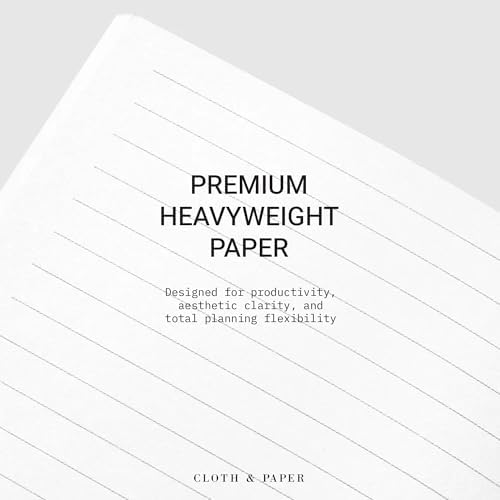Cloth & Paper Travel Notebook | Lined Notes – Ash | Pocket Plus Lined Journal 3.2" x 6" | Writing Notebook, Journaling, Lists, Planning, Study Notes & Organized Writing – Soft Touch Cover - Image 4