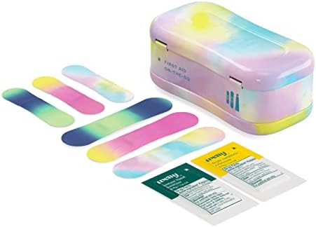 Welly Quick Fix Colorwash, On The Go First Aid Kit, Assorted Bandages, Ointments, and Hand Sanitizer, Tie Dye Patterns, 2 Pack - Image 5