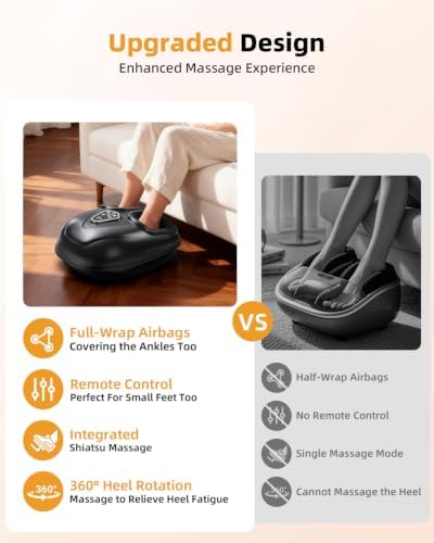 Shiatsu Foot Massager for Neuropathy with Heat and Remote Control - Image 7