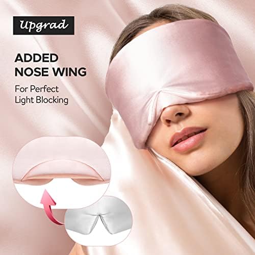 LitBear Silk Sleep Mask for Side Sleeper, Eye Mask Sleeping for Women Men - Image 3