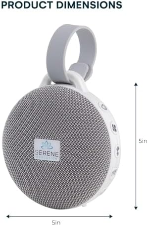 Serene Evolution 36 Sound Portable White Noise Machine for Sleeping Baby, USB Rechargeable Sound Machine for Babies & Kids, Soothing Sleep Sounds - Heartbeat, Rain, Brown Noise Machine & Ocean Sounds - Image 3