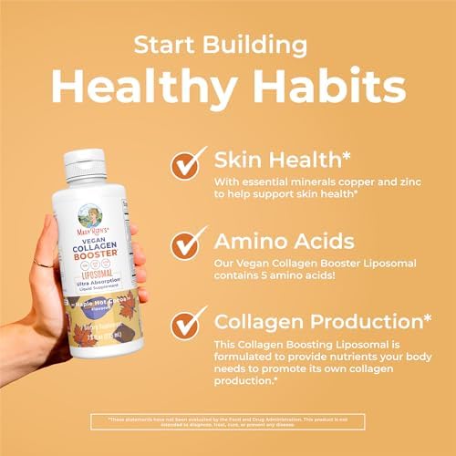 MARYRUTH'S Vegan Collagen Booster Liposomal, Sugar Free, Non-GMO, 7.6 Fl Oz - Image 5