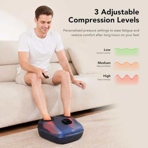 SKG YS100 Shiatsu Foot Massager with Heat for Plantar Fasciitis - Image 3
