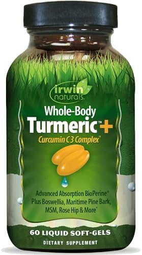 Irwin Naturals Whole-Body Turmeric Curcumin Wellness Formula | 60 Softgels by IRWINNATURALS