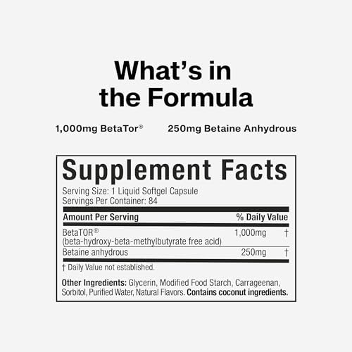 MuscleTech HMB Supplements 1000mg, Clear Muscle (42 Liquid Softgels) - Image 6