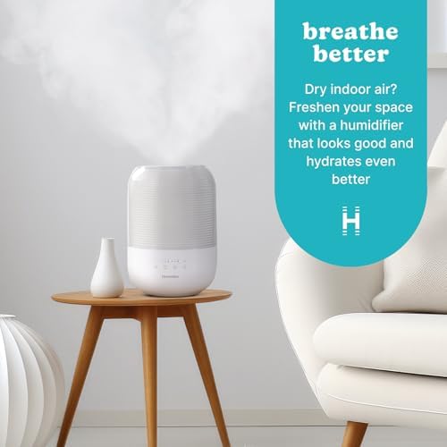 Homedics Ultrasonic Cool Mist Humidifier, Top-Fill 3L Water Tank - Image 2