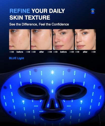 INTEO Red Light Therapy Mask for Face, 850nm NIR LED Face Mask with Timer - Image 4