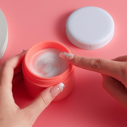 Kuangre Travel Containers for Toiletries, Silicone Cream Jars BPA-Free, Leak-proof 3oz Travel Size Containers, Portable Size Silicone Jars with Lid for Cosmetic Face Hand Body Cream (4 Pack) - Image 4