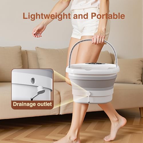 Electric Pedicure Foot Spa with Bubble and Heat,Collapsible Foot Soaking Tub with Remote Control,Pedicure Tools for Feet and Automatic Foot Massager,Foot Bath Soak Tub - Image 6