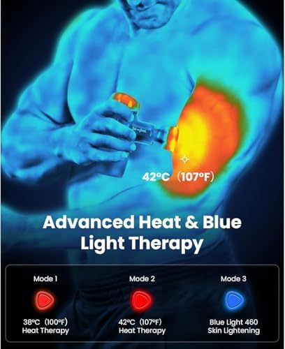 BOB AND BRAD M7 Plus Mini Massage Gun with Heat, FSA Eligible & HSA Approved Deep Tissue Percussion Massager for Back & Neck Stiffness - Portable, Quiet, Ultra-Lightweight - Image 2