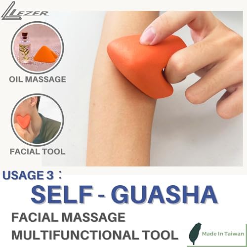 LEZER Trigger Massage Point, Manual Massage Ball, Hip Hook, Muscle Knot Release Tool, Deep Tissue Relief, Hip Flexor Iliacus Back Psoas Hand Foot Myofascial, Physical Therapy, 2.9 inｘ2.1 in（Orange） - Image 5
