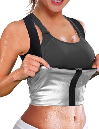NonEcho Women Neoprene Sweat Vest for Women Sauna Suit Hot Sweat Waist Trainer Vest Slimming Body Shaper by NonEcho