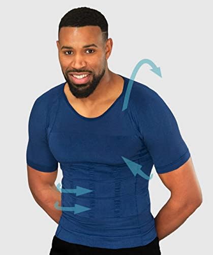 Curveless Men's Posture Corrector T-shirt | Anti Back Pain | Straightens Back and Shoulders | Compression | Undershirt | Short sleeves - Image 2