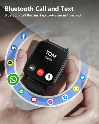 DIVElink Smart Watches for Men Women Fitness Tracker with Heart Rate Monitor IP68 Waterproof 100+ Sport Mode Activity Trackers Compatible with iPhone Android Phones - Image 4