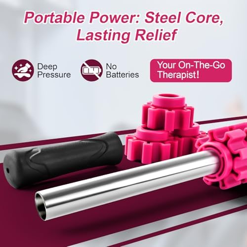 ZanLLW Muscle Roller Stick, Muscle Roller, Liposuction Massage Roller for Lymphatic Drainage, Massager Stick for Relief Muscle Soreness, Trigger Points, Help Exercise Runner Legs, Back Recovery - Image 4
