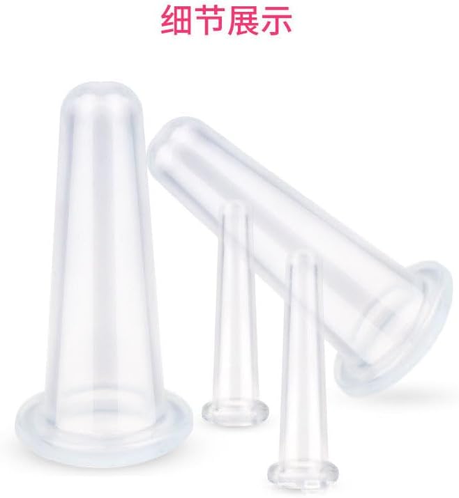 BWESOO 4Pcs Massage Cupping Set Silicone Mini Facial Cups Face Massager Helper Skin Care Neck Back Eyes Massaging Cup Safe to Use, Don't Worry About Burns Health Care Products (Purple) - Image 3