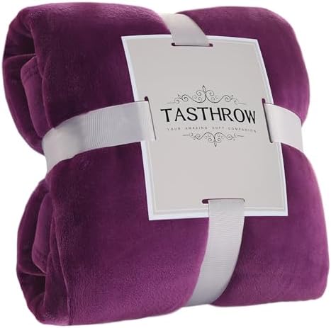 TASTHROW Purple Throw Blanket 50x60 Inches by TASTHROW