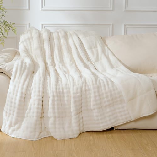 Cottonblue Fleece Weighted Blanket 15lbs for Adults Twin Size 48"x72" Soft by Cottonblue