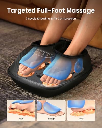 RENPHO Shiatsu Foot Massager with Heat, 3 Compression Levels, Deep Kneading - Image 3