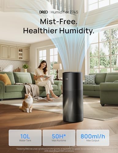 DREO Smart Evaporative Humidifier for Large Room up to 1000ft², 10L Tank - Image 2
