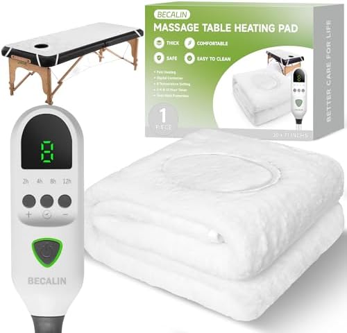 Massage Table Warmer Heating Pad Professional SPA Massage Bed Warmer Pads by BECALIN