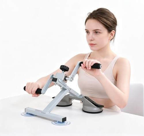 Arm Bike for Physical Therapy Table Top, Arm Exercise Equipment for Seniors, Portable Indoor Stroke Arm Recovery Device for Shoulder Wrist, Hand Cycle Exerciser by Unknown