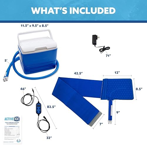 Polar Active Ice 3.0 Cold Therapy Ice Machine System with Programmable Timer, Back and Hip Compression Pad, Lightweight 9 Quart Cooler, Quiet Pump, Strong Cryotherapy Pain Relief Treatment - Image 2