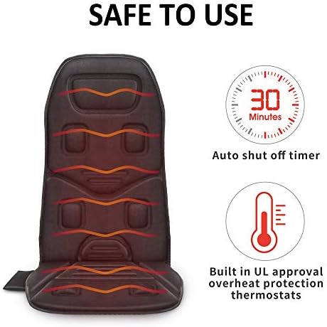 COMFIER Back Massager for Chair – Upgraded Vibration Chair Massager, Deep Tissue Back Massager for Pain Relief, Massage Chair Pad with Graphene Heating,Father Day Gifts - Image 6