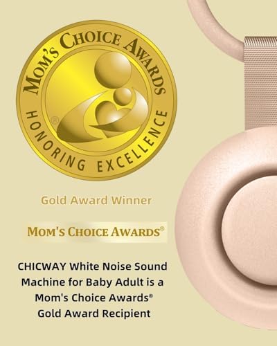 CHICWAY Portable Sound Machine with AI Cry Detection White Noise Machine - Image 2