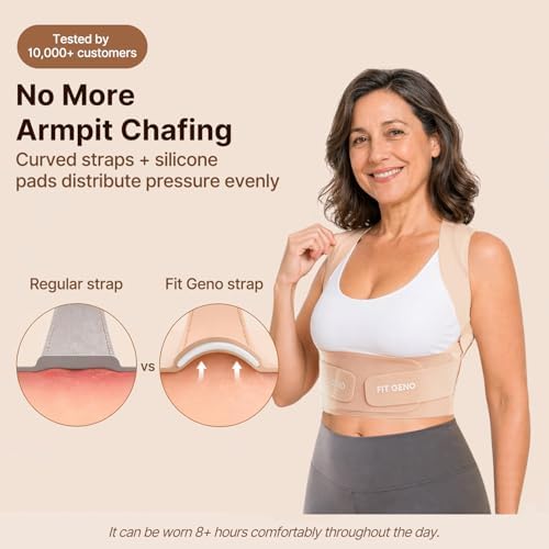 Fit Geno Invisilite Posture Corrector for Women Adjustable Upper Back Brace - Image 4