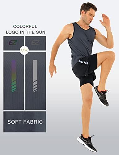 EZRUN Men's Quick Dry Workout Tank Top UPF 50+ Sweat-Wicking Gym Shirt - Image 4