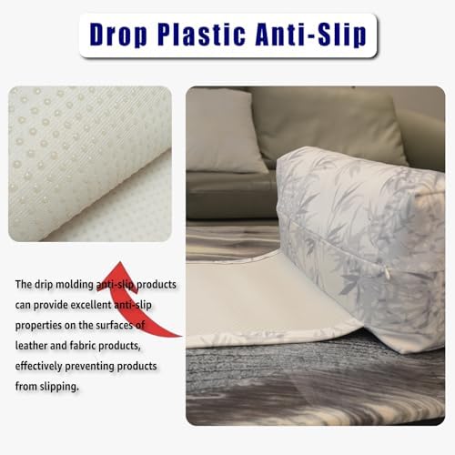Non-Slip Head Pillow for Recliners - Neck Support Cushion with Velvet Cover for Pain Relief at Home, Office and Travel (Leaves) - Image 3