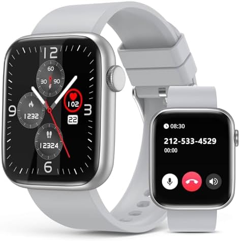 EarlySincere Smart Watch for Men Women with Bluetooth Call,1.9'' HD Full Touch Screen Fitness Watch, Smartwatch with IP67 Waterproof with Blood Pressure Sleep Monitor for Android and iOS by EarlySincere