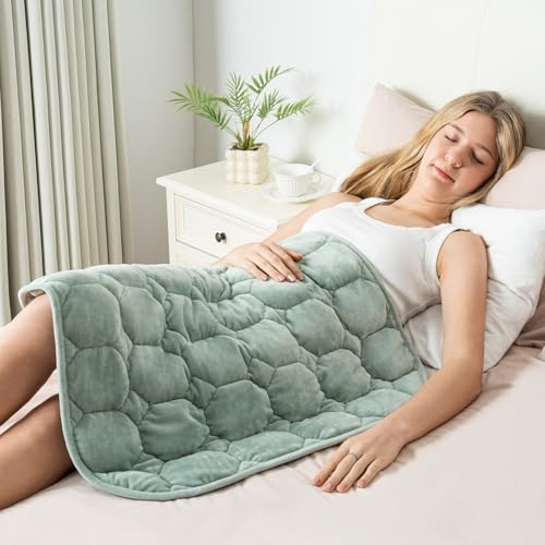 Wemore Weighted Lap Blanket 7lbs, 24"x29" Small Travel Blankets for Adults by WemoreDirect