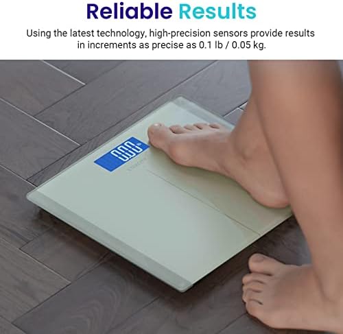 Etekcity Digital Electric Bathroom Scale for Body Weight, 400 lbs, White, ‎11.8 x 11.8 inches (Pack of 5) - Image 2