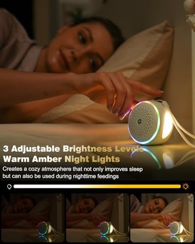 White Noise Sound Machine with 27 Soothing Sounds,Sleep Sound Timer and Memory Function - Portable Sound Machine for Baby and Adult at Home,Office,Travel and More - Image 4