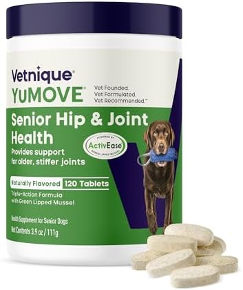 YuMOVE Senior Dog Joint Supplement Glucosamine & Green Lipped Mussel 120ct by YuMOVE